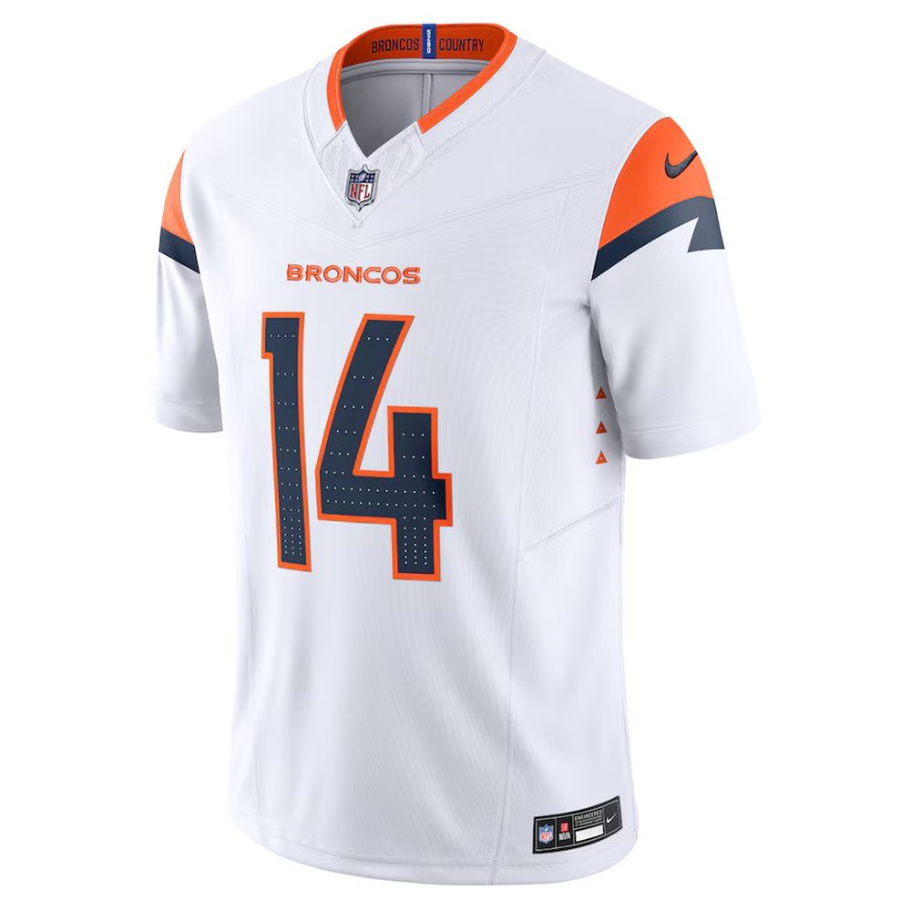 Men's Denver Broncos Courtland Sutton White Mile High Collection Vapor F.U.S.E. Limited Jersey