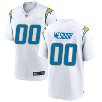 Men's Los Angeles Chargers Akheem Mesidor White 2026 NFL Draft Game Jersey Men's Los Angeles Chargers Akheem Mesidor White 2026 NFL Draft Game Jersey