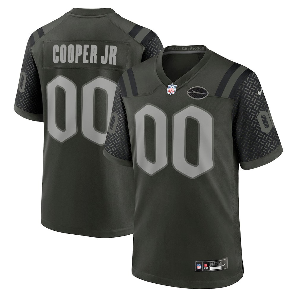 Men's New York Jets Omar Cooper Jr. Black 2026 NFL Draft Game Jersey Men's New York Jets Omar Cooper Jr. Black 2026 NFL Draft Game Jersey