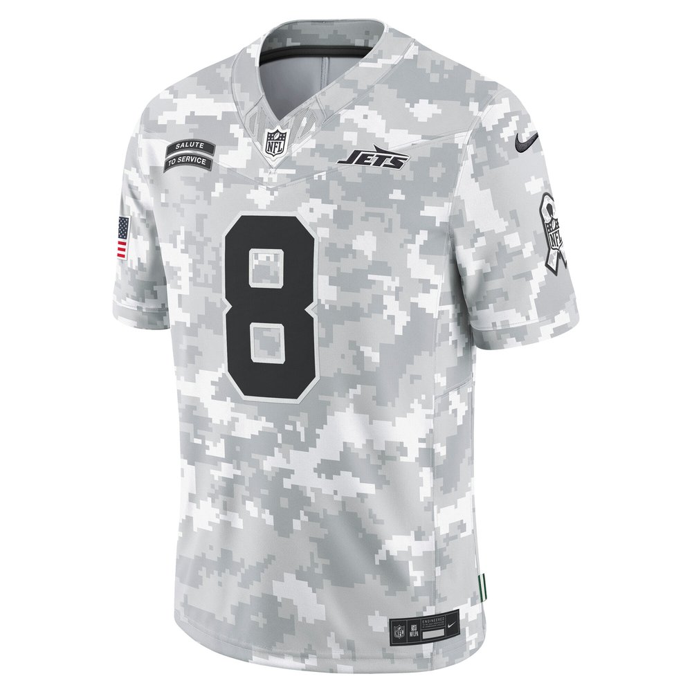 Men's New York Jets Aaron Rodgers Arctic Camo 2024 Salute to Service Limited Jersey Men's New York Jets Aaron Rodgers Arctic Camo 2024 Salute to Service Limited Jersey