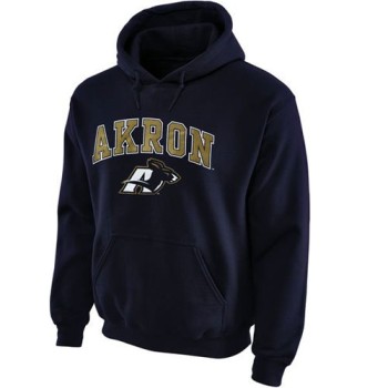 Akron Zips Midsize Arch Pullover Hoodie Navy Blue Akron Zips Midsize Arch Pullover Hoodie Navy Blue