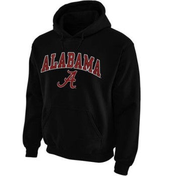 Alabama Crimson Tide Midsize Arch Pullover Hoodie Black Alabama Crimson Tide Midsize Arch Pullover Hoodie Black