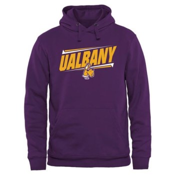 Albany Great Danes Double Bar Pullover Hoodie Purple Albany Great Danes Double Bar Pullover Hoodie Purple