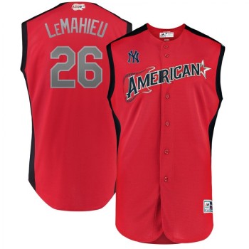 American League #26 DJ LeMahieu Red 2019 MLB All-Star Game Workout Jersey American League #26 DJ LeMahieu Red 2019 MLB All-Star Game Workout Jersey