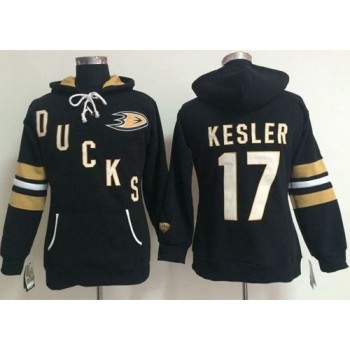 Anaheim Ducks #17 Ryan Kesler Black Women's Old Time Heidi NHL Hoodie Anaheim Ducks #17 Ryan Kesler Black Women's Old Time Heidi NHL Hoodie