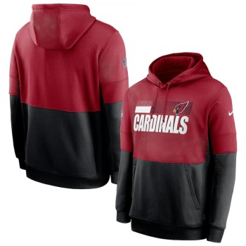 Arizona Cardinals Red/Black Sideline Impact Lockup Performance Pullover Hoodie Arizona Cardinals Red/Black Sideline Impact Lockup Performance Pullover Hoodie