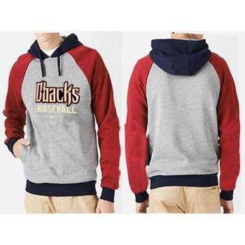 Arizona Diamondbacks Pullover Hoodie Grey & Red Arizona Diamondbacks Pullover Hoodie Grey & Red