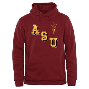 Arizona State Sun Devils Acronym Pullover Hoodie Maroon Arizona State Sun Devils Acronym Pullover Hoodie Maroon