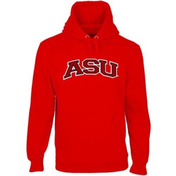 Arkansas State Red Wolves Arch Name Pullover Hoodie Scarlet Arkansas State Red Wolves Arch Name Pullover Hoodie Scarlet