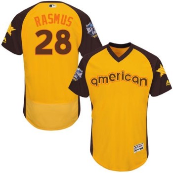 Astros #28 Colby Rasmus Gold Flexbase Authentic Collection 2016 All-Star American League Stitched MLB Jersey Astros #28 Colby Rasmus Gold Flexbase Authentic Collection 2016 All-Star American League Stitched MLB Jersey