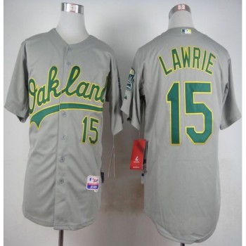Athletics #15 Brett Lawrie Grey Cool Base Stitched MLB Jersey Athletics #15 Brett Lawrie Grey Cool Base Stitched MLB Jersey