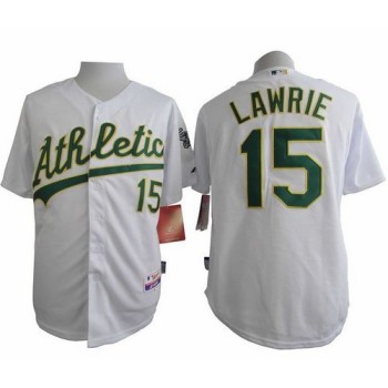 Athletics #15 Brett Lawrie White Cool Base Stitched MLB Jersey Athletics #15 Brett Lawrie White Cool Base Stitched MLB Jersey