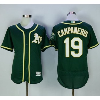 Athletics #19 Bert Campaneris Green Flexbase Authentic Collection Stitched MLB Jersey Athletics #19 Bert Campaneris Green Flexbase Authentic Collection Stitched MLB Jersey