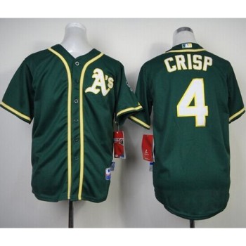 Athletics #4 Coco Crisp Green Cool Base Stitched Youth MLB Jersey Athletics #4 Coco Crisp Green Cool Base Stitched Youth MLB Jersey