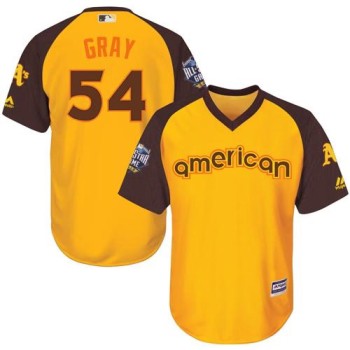 Athletics #54 Sonny Gray Gold 2016 All-Star American League Stitched Youth MLB Jersey Athletics #54 Sonny Gray Gold 2016 All-Star American League Stitched Youth MLB Jersey