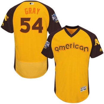 Athletics #54 Sonny Gray Gold Flexbase Authentic Collection 2016 All-Star American League Stitched MLB Jersey Athletics #54 Sonny Gray Gold Flexbase Authentic Collection 2016 All-Star American League Stitched MLB Jersey
