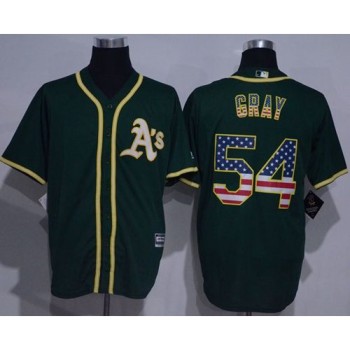 Athletics #54 Sonny Gray Green USA Flag Fashion Stitched MLB Jersey Athletics #54 Sonny Gray Green USA Flag Fashion Stitched MLB Jersey