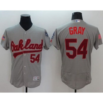Athletics #54 Sonny Gray Grey Fashion Stars & Stripes Flexbase Authentic Stitched MLB Jersey Athletics #54 Sonny Gray Grey Fashion Stars & Stripes Flexbase Authentic Stitched MLB Jersey