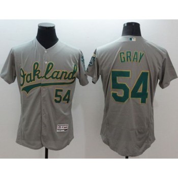 Athletics #54 Sonny Gray Grey Flexbase Authentic Collection Stitched MLB Jersey Athletics #54 Sonny Gray Grey Flexbase Authentic Collection Stitched MLB Jersey