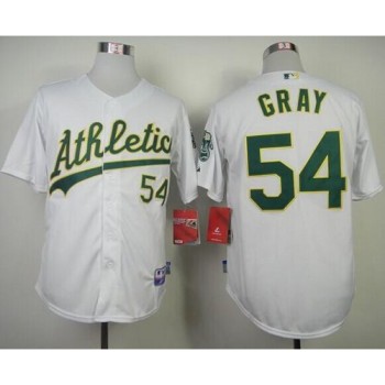 Athletics #54 Sonny Gray White Cool Base Stitched MLB Jersey Athletics #54 Sonny Gray White Cool Base Stitched MLB Jersey