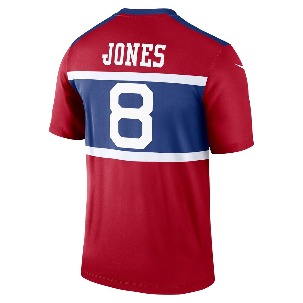 Men's New York Giants Daniel Jones Century Red Alternate Legend Player Jersey Men's New York Giants Daniel Jones Century Red Alternate Legend Player Jersey