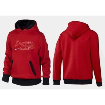 Atlanta Braves Pullover Hoodie Red & Black Atlanta Braves Pullover Hoodie Red & Black