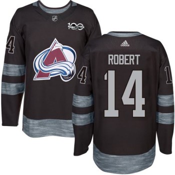 Avalanche #14 Rene Robert Black 1917-2017 100th Anniversary Stitched NHL Jersey Avalanche #14 Rene Robert Black 1917-2017 100th Anniversary Stitched NHL Jersey