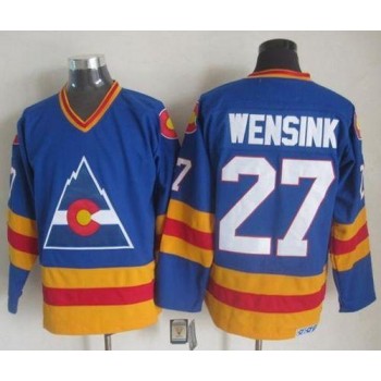 Avalanche #27 John Wensink Blue CCM Throwback Stitched NHL Jersey Avalanche #27 John Wensink Blue CCM Throwback Stitched NHL Jersey