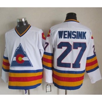 Avalanche #27 John Wensink White CCM Throwback Stitched NHL Jersey Avalanche #27 John Wensink White CCM Throwback Stitched NHL Jersey