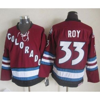 Avalanche #33 Patrick Roy Red CCM Throwback Stitched NHL Jersey Avalanche #33 Patrick Roy Red CCM Throwback Stitched NHL Jersey