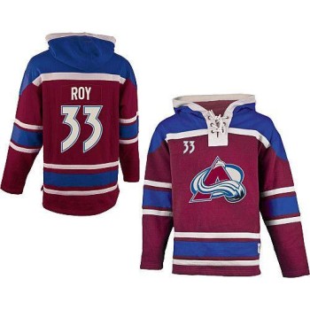 Avalanche #33 Patrick Roy Red Sawyer Hooded Sweatshirt Stitched NHL Jersey Avalanche #33 Patrick Roy Red Sawyer Hooded Sweatshirt Stitched NHL Jersey