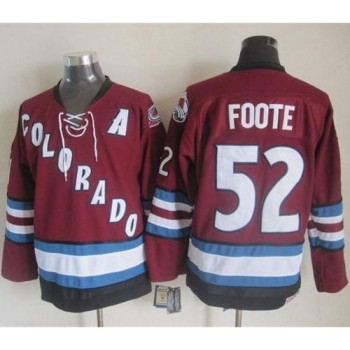 Avalanche #52 Adam Foote Red CCM Throwback Stitched NHL Jersey Avalanche #52 Adam Foote Red CCM Throwback Stitched NHL Jersey