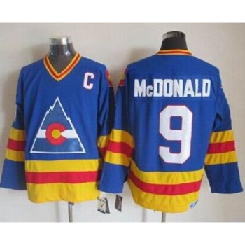 Avalanche #9 Lanny Mcdonald Blue CCM Throwback Stitched NHL Jersey Avalanche #9 Lanny Mcdonald Blue CCM Throwback Stitched NHL Jersey