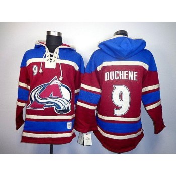 Avalanche #9 Matt Duchene Red Sawyer Hooded Sweatshirt Stitched NHL Jersey Avalanche #9 Matt Duchene Red Sawyer Hooded Sweatshirt Stitched NHL Jersey