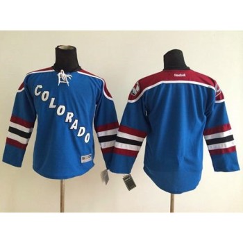 Avalanche Blank Blue Stitched Youth NHL Jersey Avalanche Blank Blue Stitched Youth NHL Jersey