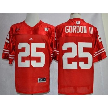 Badgers #25 Melvin Gordon III Red Big Ten Stitched NCAA Jersey Badgers #25 Melvin Gordon III Red Big Ten Stitched NCAA Jersey