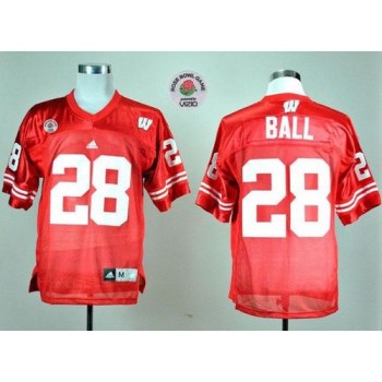 Badgers #28 Montee Ball Red Rose Bowl Game Stitched NCAA Jersey Badgers #28 Montee Ball Red Rose Bowl Game Stitched NCAA Jersey