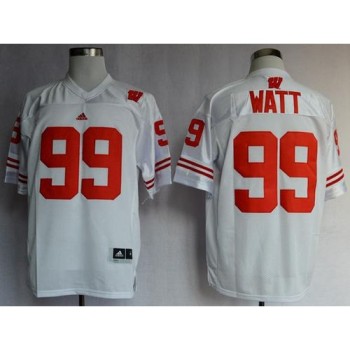 Badgers #99 J.J. Watt White Stitched NCAA Jersey Badgers #99 J.J. Watt White Stitched NCAA Jersey