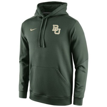 Baylor Bears  Sideline KO Chain Fleece Therma-FIT Hoodie Green Baylor Bears  Sideline KO Chain Fleece Therma-FIT Hoodie Green