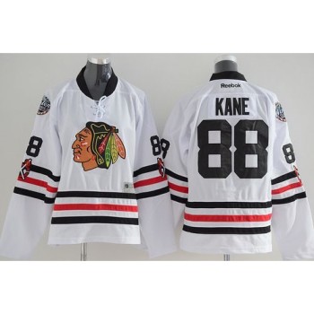Blackhawks #88 Patrick Kane White 2015 Winter Classic Stitched Youth NHL Jersey