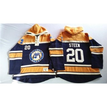 Blues #20 Alexander Steen Navy Blue/Gold Sawyer Hooded Sweatshirt Stitched NHL Jersey Blues #20 Alexander Steen Navy Blue/Gold Sawyer Hooded Sweatshirt Stitched NHL Jersey