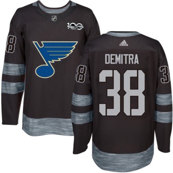 Blues #38 Pavol Demitra Black 1917-2017 100th Anniversary Stitched NHL Jersey Blues #38 Pavol Demitra Black 1917-2017 100th Anniversary Stitched NHL Jersey