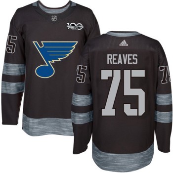 Blues #75 Ryan Reaves Black 1917-2017 100th Anniversary Stitched NHL Jersey Blues #75 Ryan Reaves Black 1917-2017 100th Anniversary Stitched NHL Jersey
