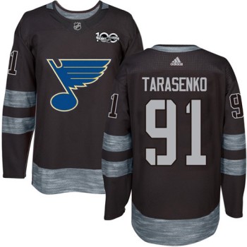 Blues #91 Vladimir Tarasenko Black 1917-2017 100th Anniversary Stitched NHL Jersey Blues #91 Vladimir Tarasenko Black 1917-2017 100th Anniversary Stitched NHL Jersey
