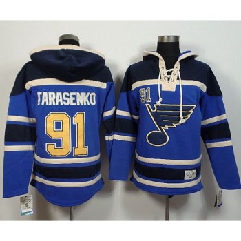 Blues #91 Vladimir Tarasenko Light Blue Sawyer Hooded Sweatshirt Stitched NHL Jersey Blues #91 Vladimir Tarasenko Light Blue Sawyer Hooded Sweatshirt Stitched NHL Jersey