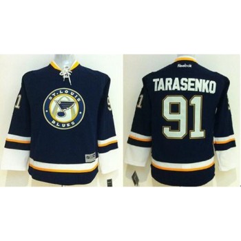 Blues #91 Vladimir Tarasenko Navy Blue Alternate Stitched Youth NHL Jersey Blues #91 Vladimir Tarasenko Navy Blue Alternate Stitched Youth NHL Jersey