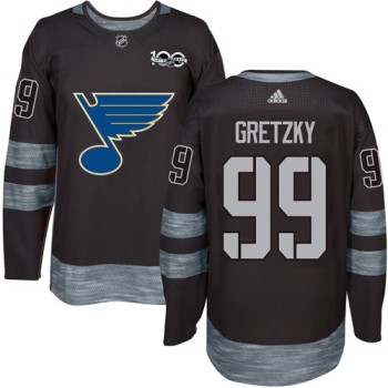 Blues #99 Wayne Gretzky Black 1917-2017 100th Anniversary Stitched NHL Jersey Blues #99 Wayne Gretzky Black 1917-2017 100th Anniversary Stitched NHL Jersey
