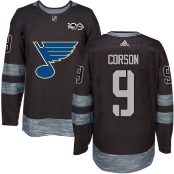 Blues #9 Shayne Corson Black 1917-2017 100th Anniversary Stitched NHL Jersey Blues #9 Shayne Corson Black 1917-2017 100th Anniversary Stitched NHL Jersey