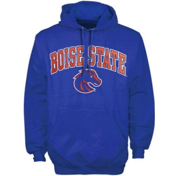 Boise State Broncos Arch Over Logo Hoodie Royal Boise State Broncos Arch Over Logo Hoodie Royal