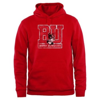 Boston University Big & Tall Classic Primary Pullover Hoodie Red Boston University Big & Tall Classic Primary Pullover Hoodie Red